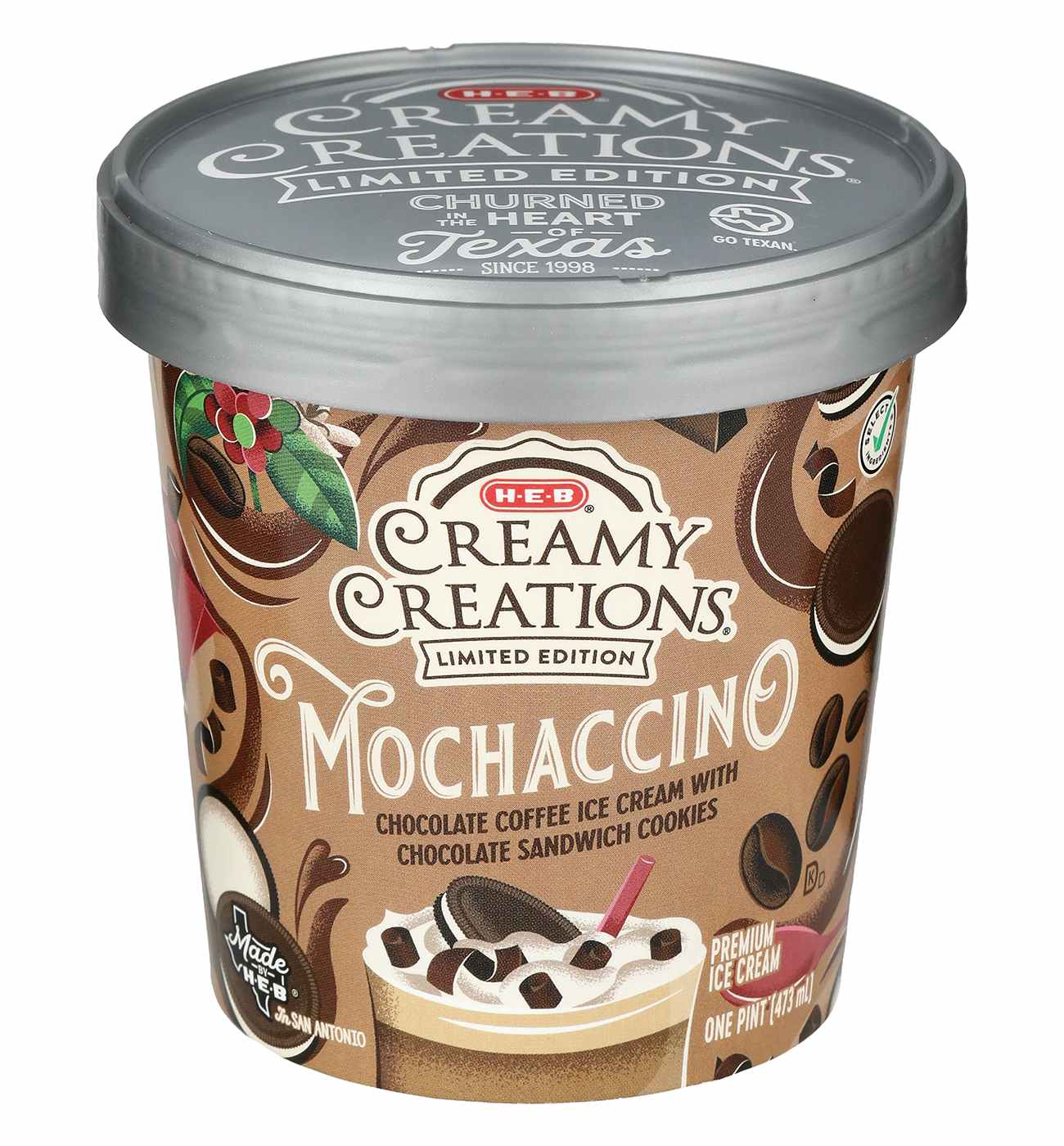 H-E-B Creamy Creations Mochaccino Ice Cream - Shop Ice cream at H-E-B