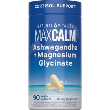 Natural Vitality Calm Magnesium & Ashwagandha Capsules