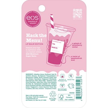 eos 24H Moisture Super Balm - Strawberry Acai, 0.35 oz