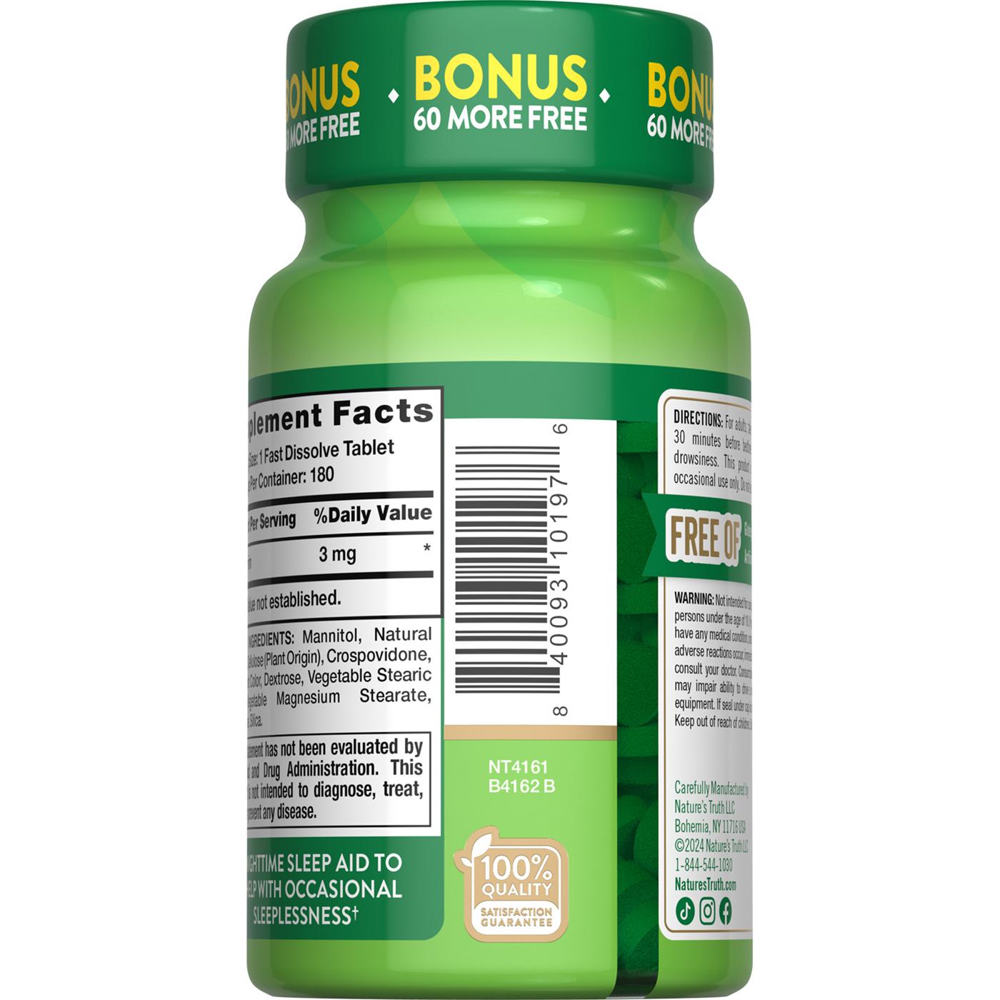 Nature's Truth Melatonin Fast Dissolve Sleep Tablets - Berry; image 3 of 4