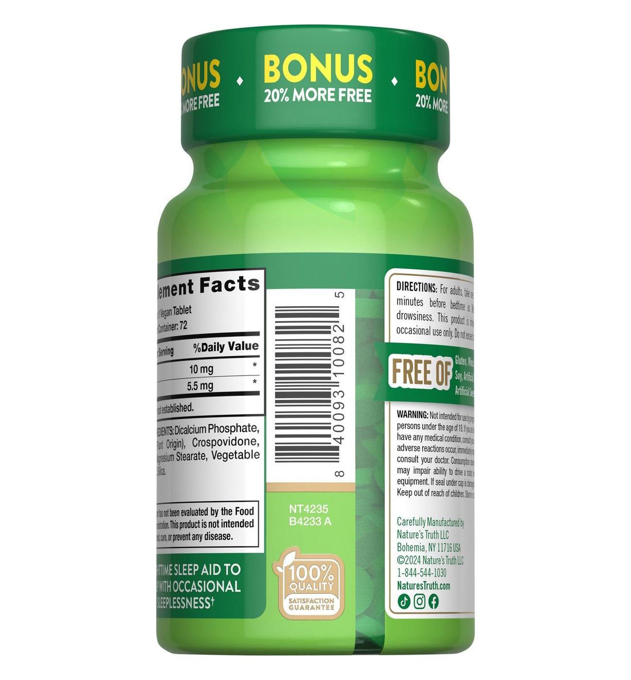 Nature's Truth Melatonin & L-Theanine Sleep Support Tablets; image 2 of 4