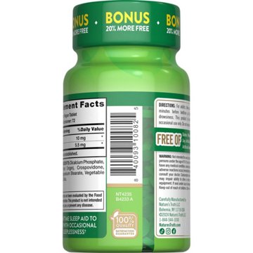 Nature's Truth Melatonin & L-Theanine Sleep Support Tablets, 72 ct