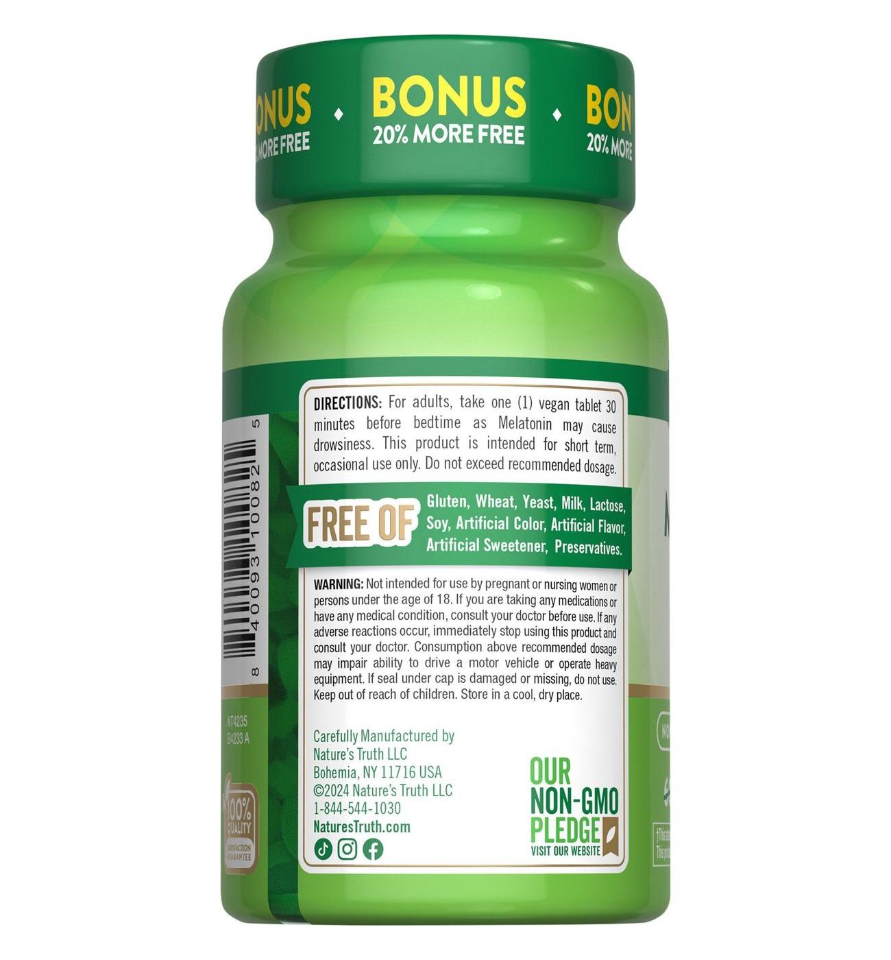 Nature's Truth Melatonin & L-Theanine Sleep Support Tablets; image 4 of 4