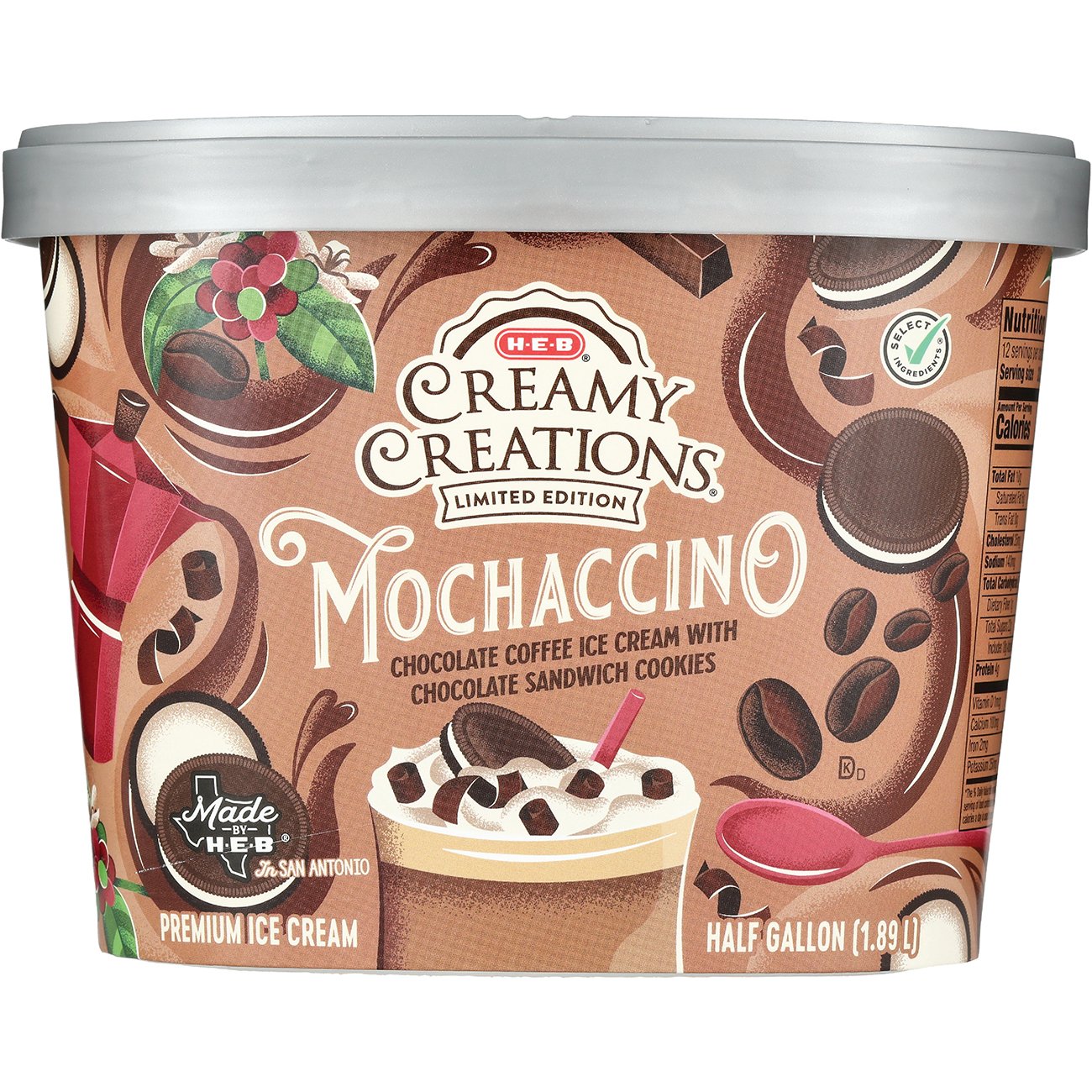 H-E-B Creamy Creations Mochaccino Ice Cream - Shop Ice cream at H-E-B