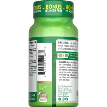 Nature's Truth CoQ-10 200mg with Black Pepper Extract Softgels, 92 ct