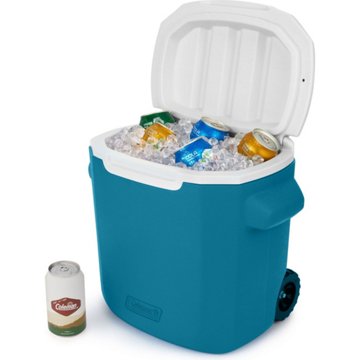 Coleman Chiller Cooler with Wheels - Sapphire, 28 qt