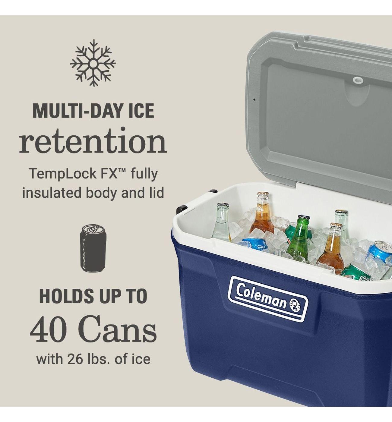 Coleman Classic Cooler Chest- Midnight Blue; image 4 of 4