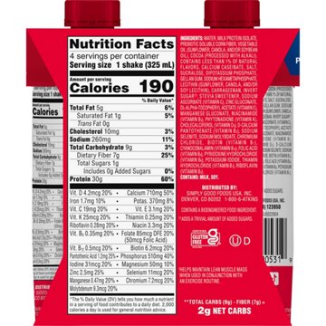 Atkins Strong 30g High Protein Nutritional Shake - Chocolate Peanut Butter, 4 pk