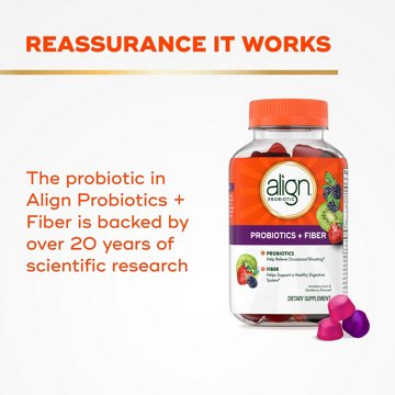 Align Probiotic Gummies, Probiotics + Fiber for Digestive Health