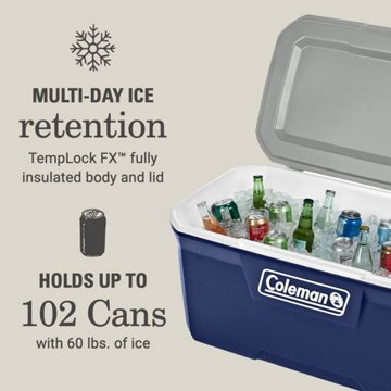 Coleman Classic Cooler Chest - Midnight Blue, 120 qt