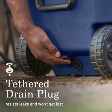 Coleman Classic Cooler with Wheels - Midnight Blue, 62 qt