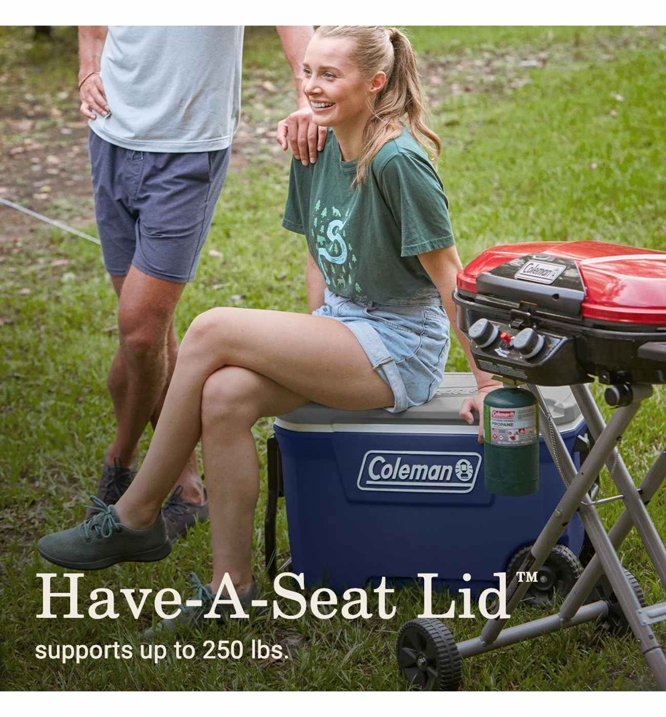 Coleman Classic Cooler with Wheels - Midnight Blue; image 4 of 5