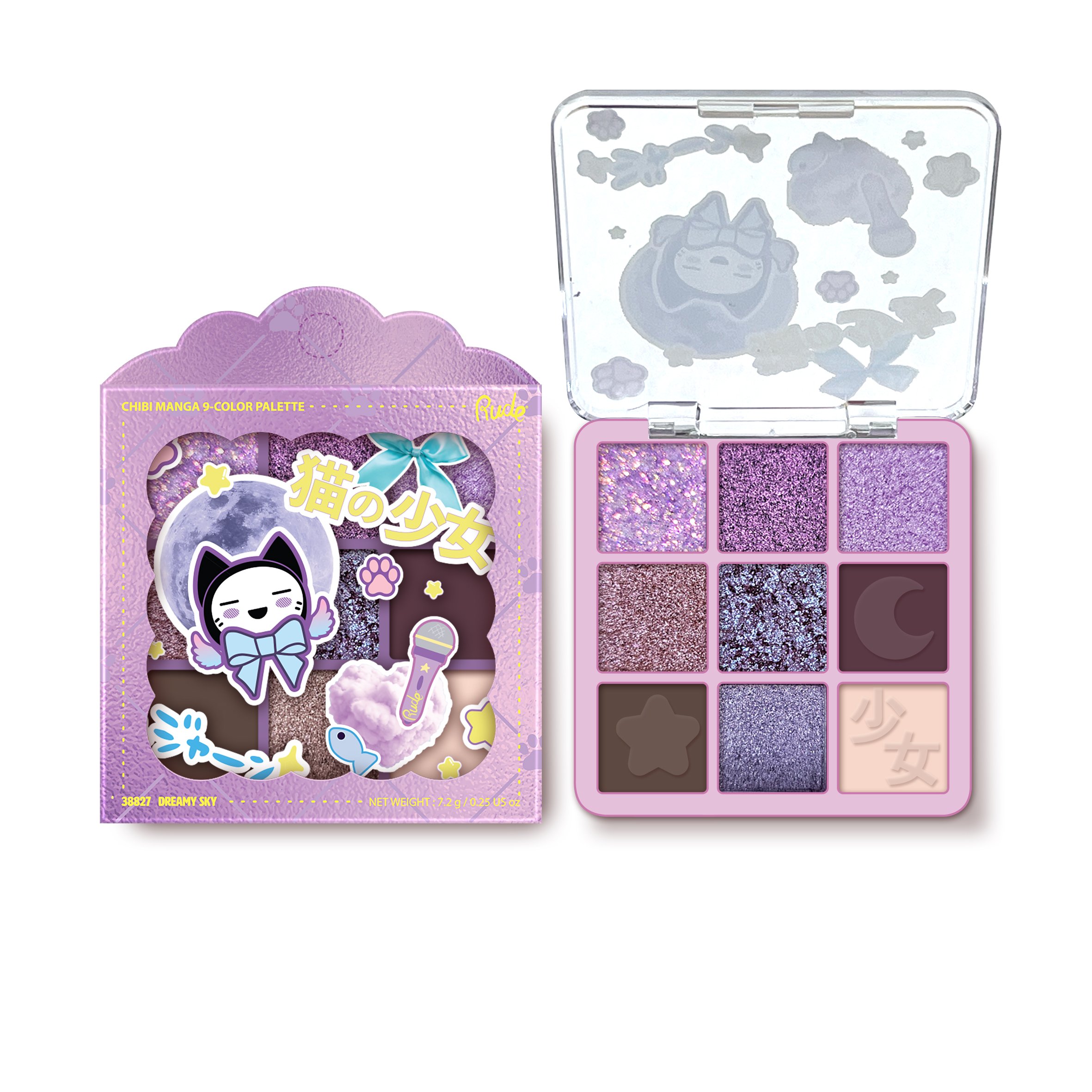 Rude Cosmetics Chibi Manga 9 Color Eyeshadow Palette - Dream Sky - Shop ...