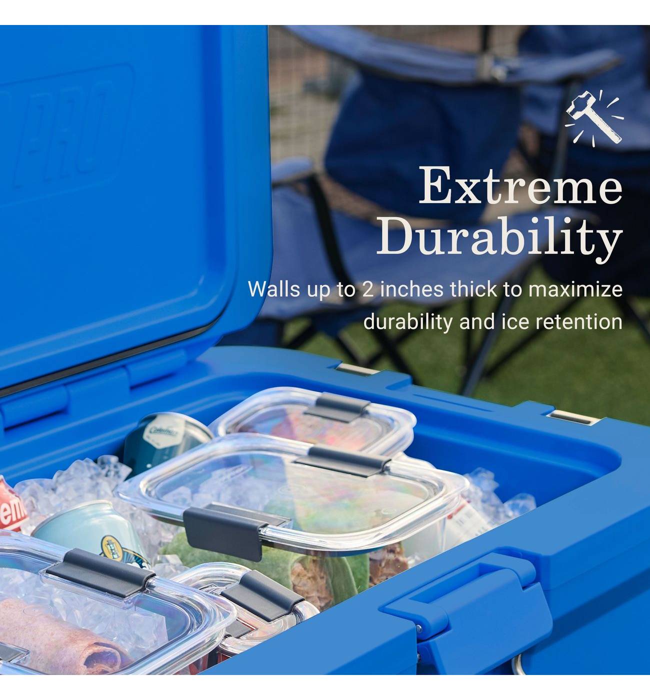 Coleman Pro Hard Cooler - Neptune Blue; image 2 of 5