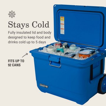 Coleman Pro Hard Cooler - Neptune Blue, 55 qt