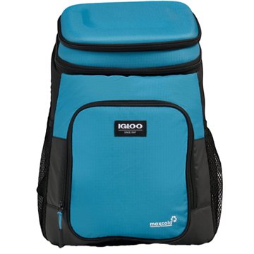 IGLOO Latitude Backpack Hard Top, 18 Can - Modern Blue, 10.6'' x 8.5'' x 15.75''