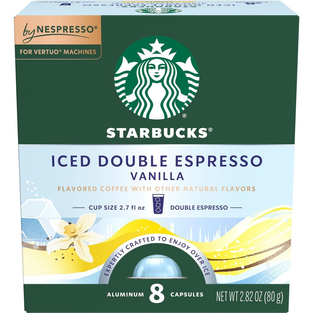 Starbucks Iced Double Espresso Vanilla Nespresso Vertuo Pods