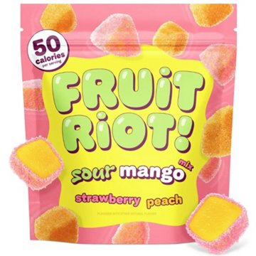 Fruit Riot! Sour Candy Mango Mix Real Frozen Fruit