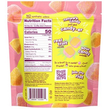 Fruit Riot! Sour Candy Mango Mix Real Frozen Fruit