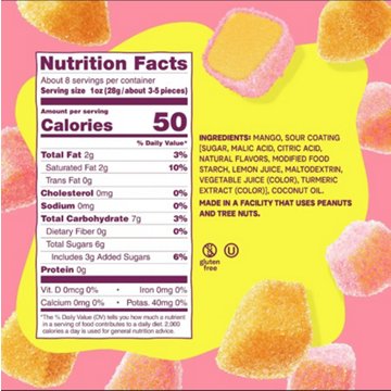 Fruit Riot! Sour Candy Mango Mix Real Frozen Fruit