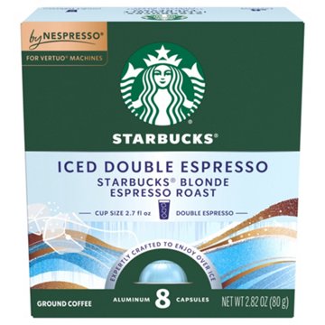 Starbucks  Iced Double Espresso Blonde Nespresso Vertuo Pods