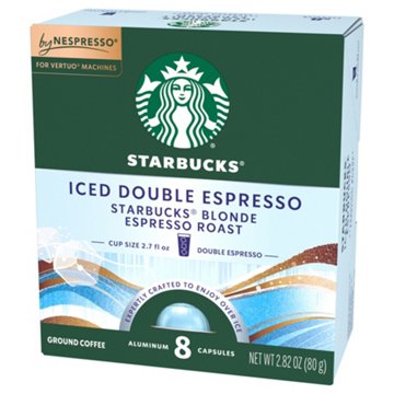 Starbucks  Iced Double Espresso Blonde Nespresso Vertuo Pods
