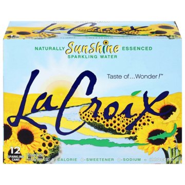 LaCroix Zero Calorie Sunshine Sparkling Water 12 pk Cans