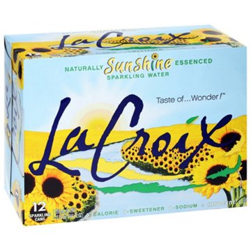 LaCroix Zero Calorie Sunshine Sparkling Water 12 pk Cans