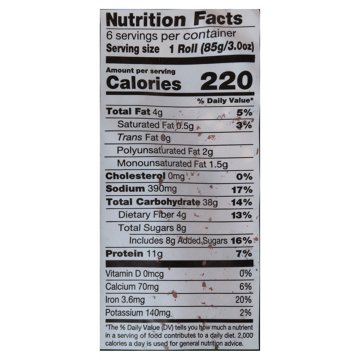Dave's Killer Bread 11g Protein 21 Whole Grains & Seeds Organic Sandwich Rolls