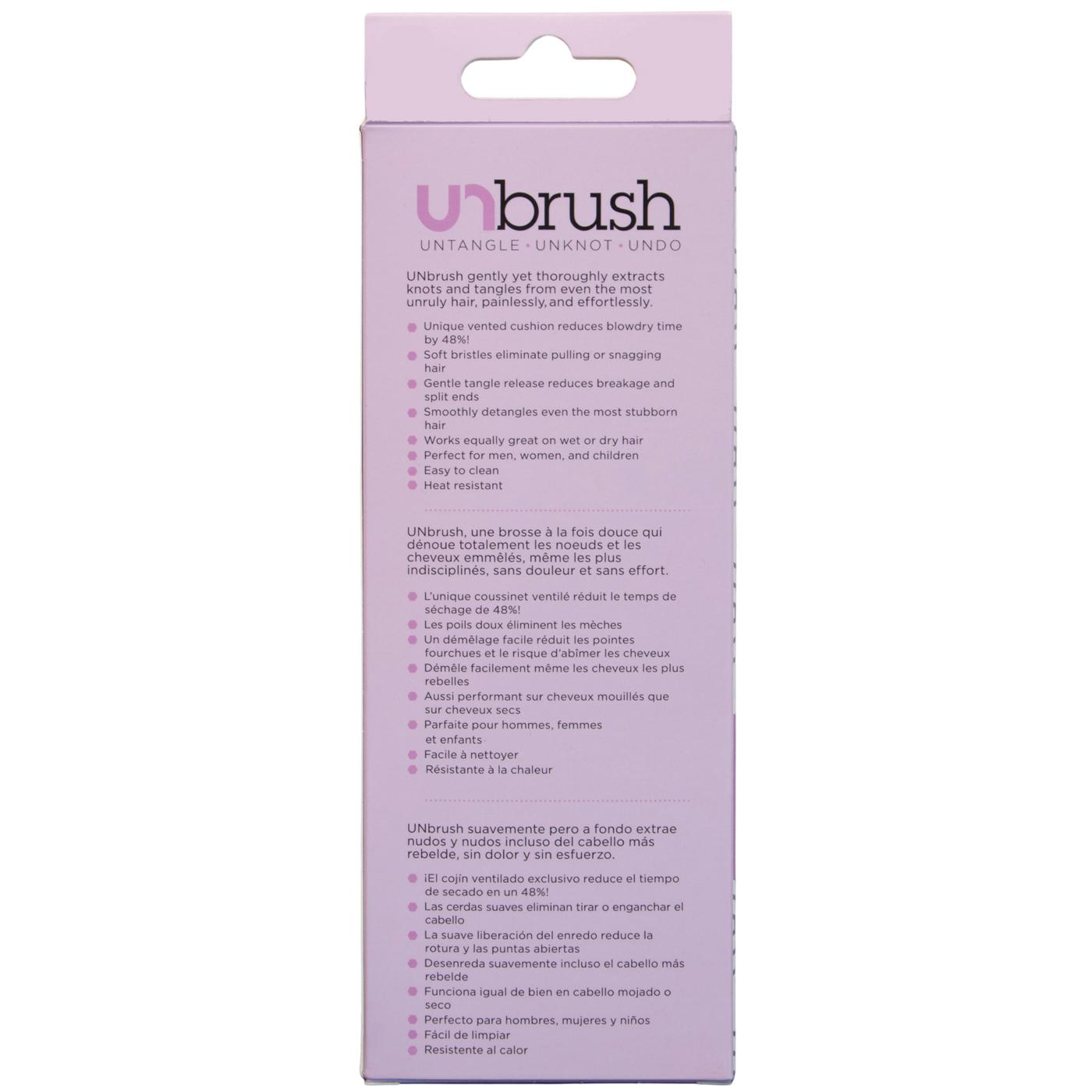 Unbrush Detangling Paddle Hair Brush - Orchid; image 2 of 2