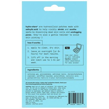 Starface Hydro-Star + Salicylic Acid Patches, 16 ct