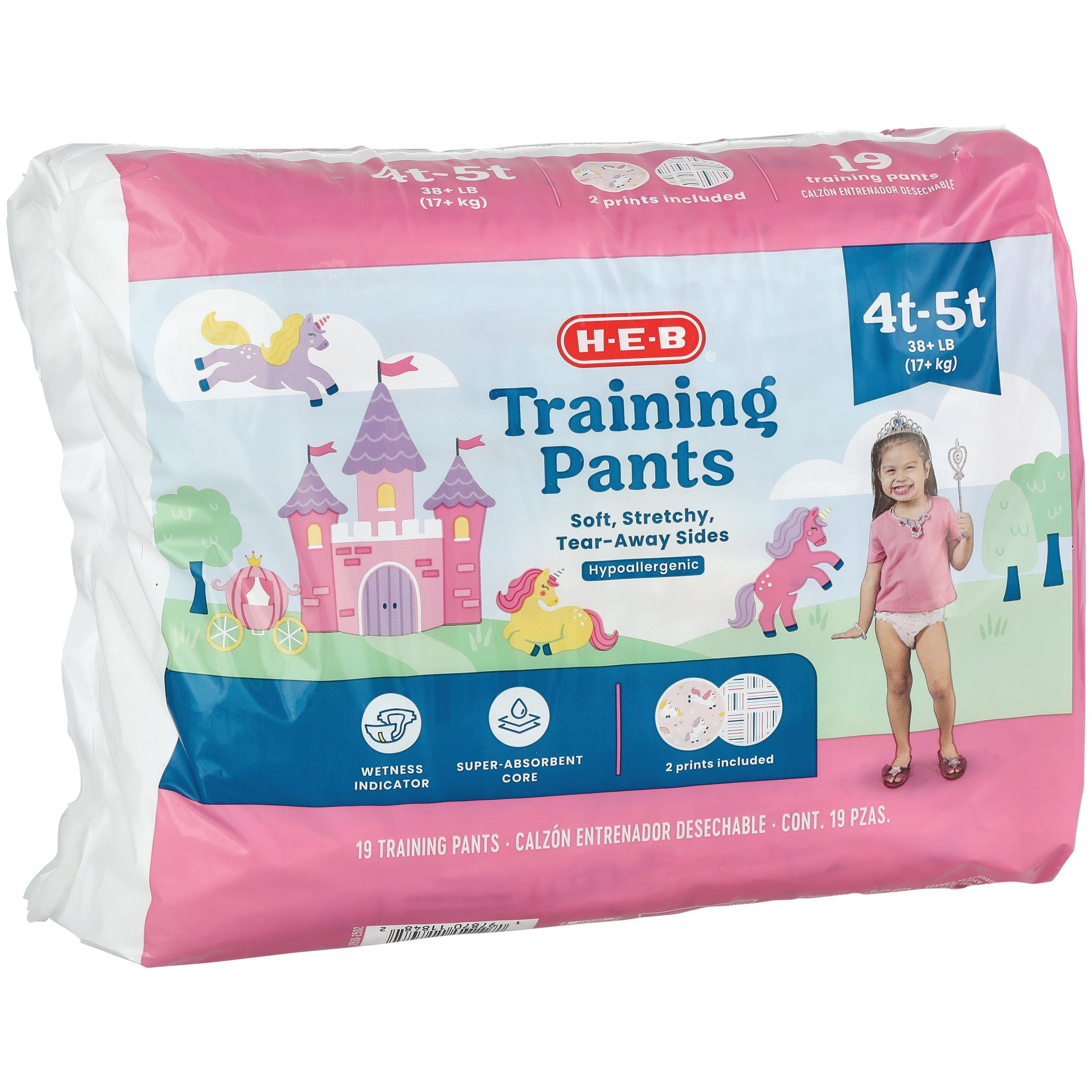 H-E-B Training Pants for Girls, 3T - 4T (32-40 lb), 23 ct | Low