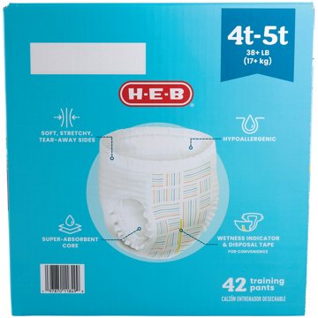 H-E-B Training Pants for Boys, 4T - 5T (38+ lb)