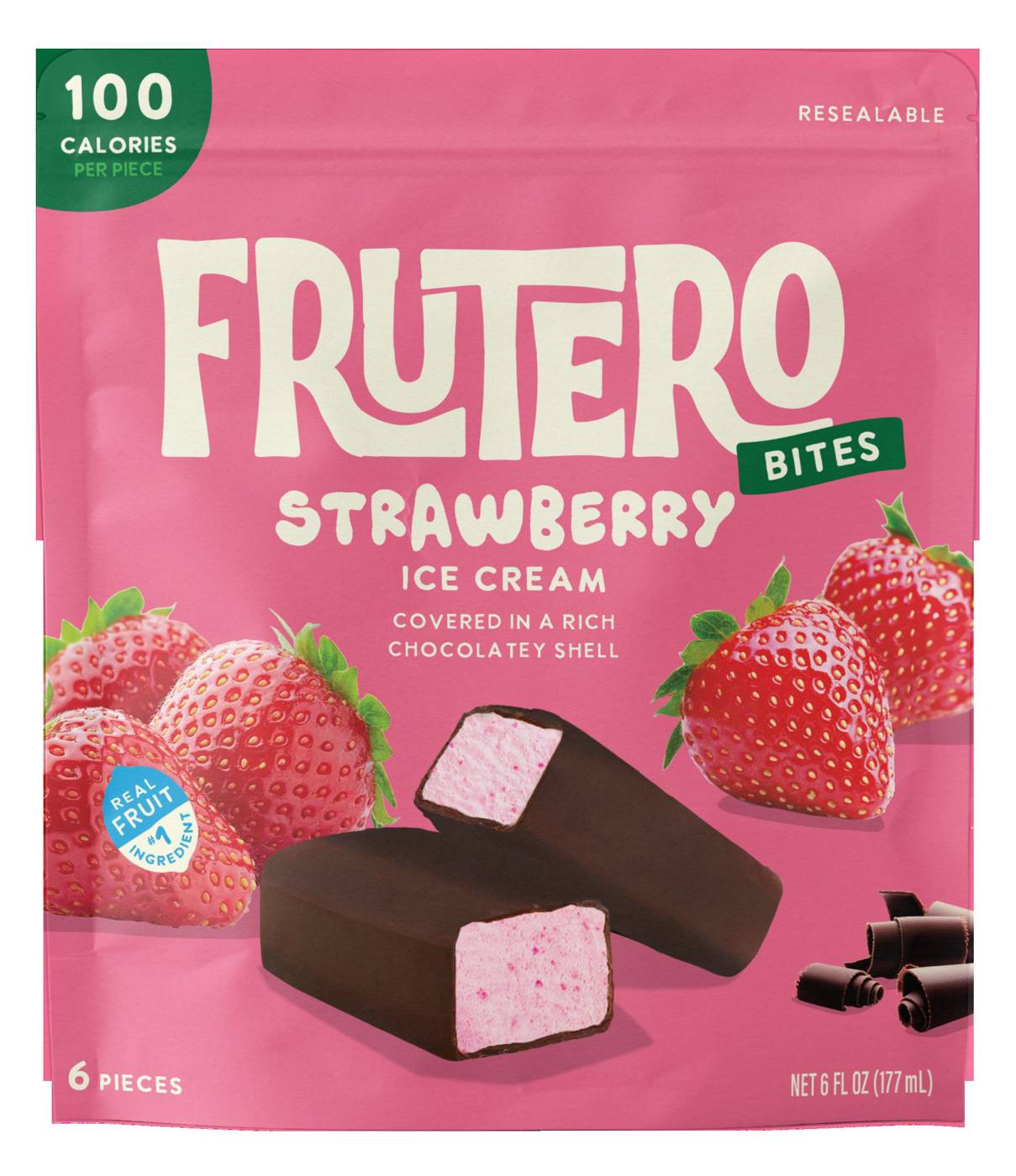 Frutero Strawberry Ice Cream Bites; image 1 of 2