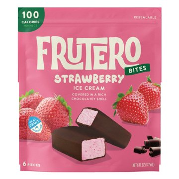 Frutero Strawberry Ice Cream Bites, 6 ct