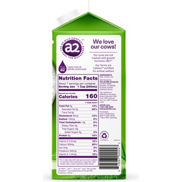 a2 Milk Grass Fed Whole Milk, 59 oz