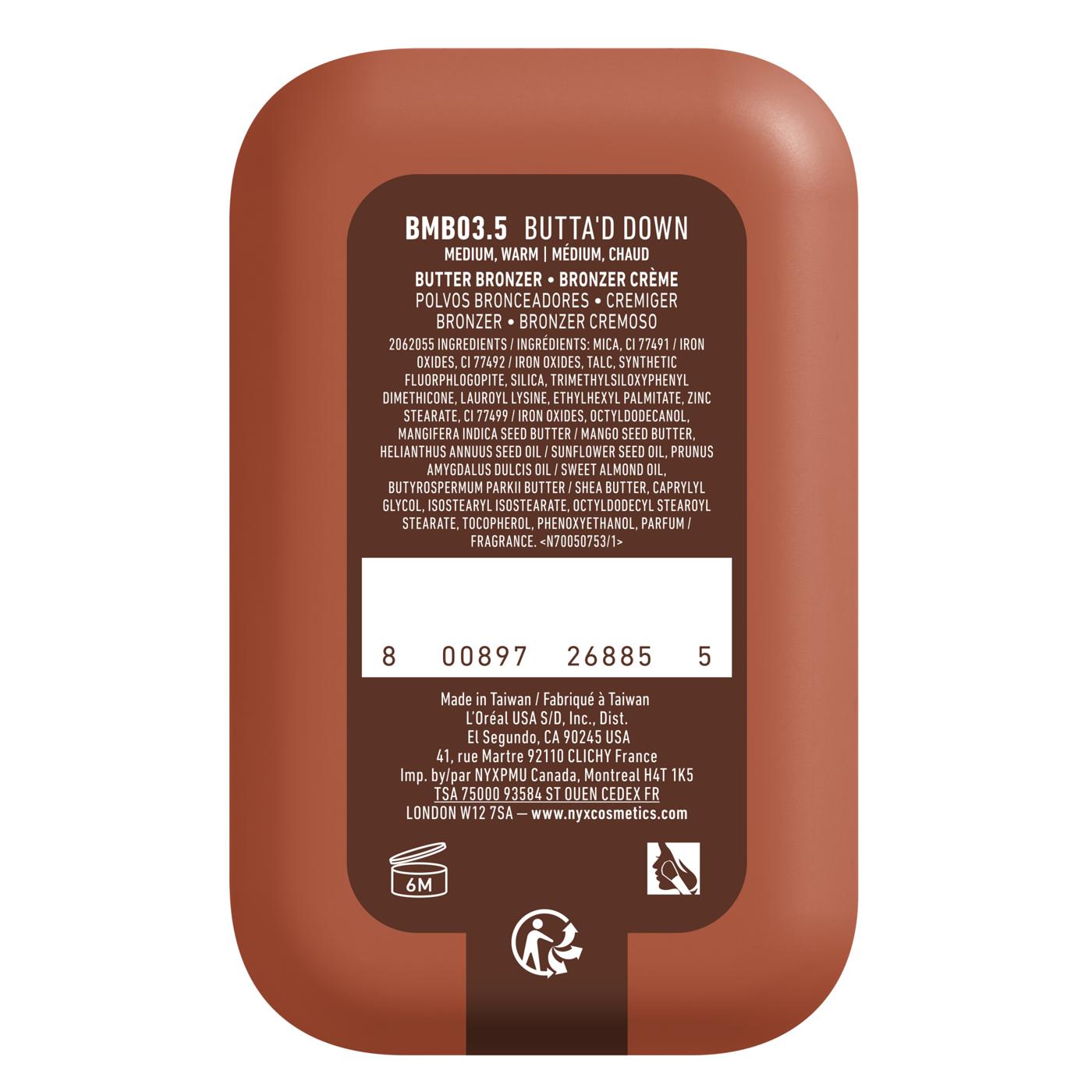 NYX Buttermelt Bronzer - Butta'd Down (Medium, Warm); image 4 of 4