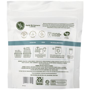 Field & Future by H-E-B Laundry Detergent Pacs - Fragrance Free, 31 ct