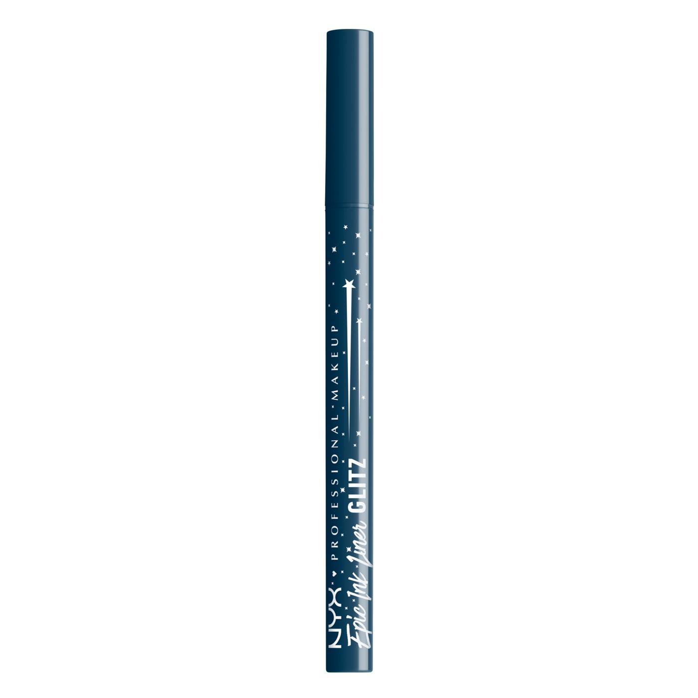 NYX Epic Ink Glitz Liquid Eyeliner - Denim Dazzle; image 4 of 4