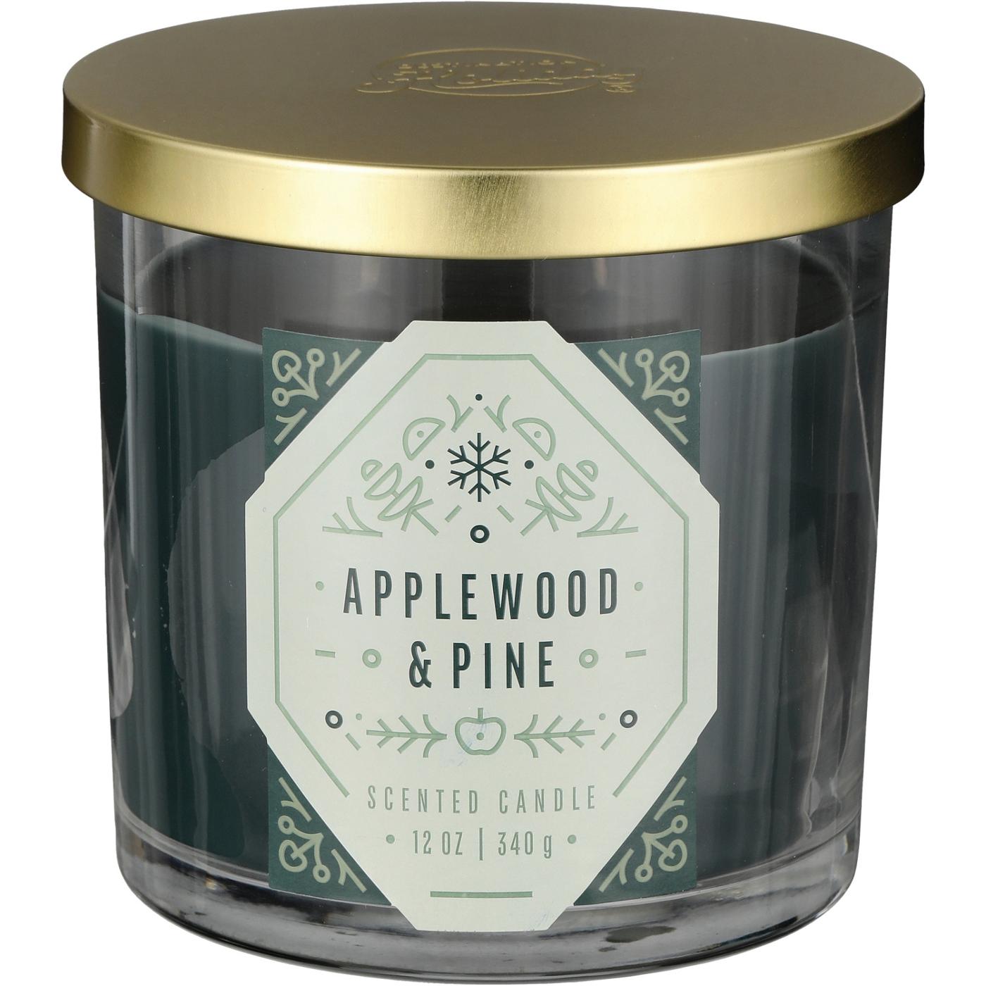 Destination Holiday Applewood & Pine Scented Candle; image 1 of 2