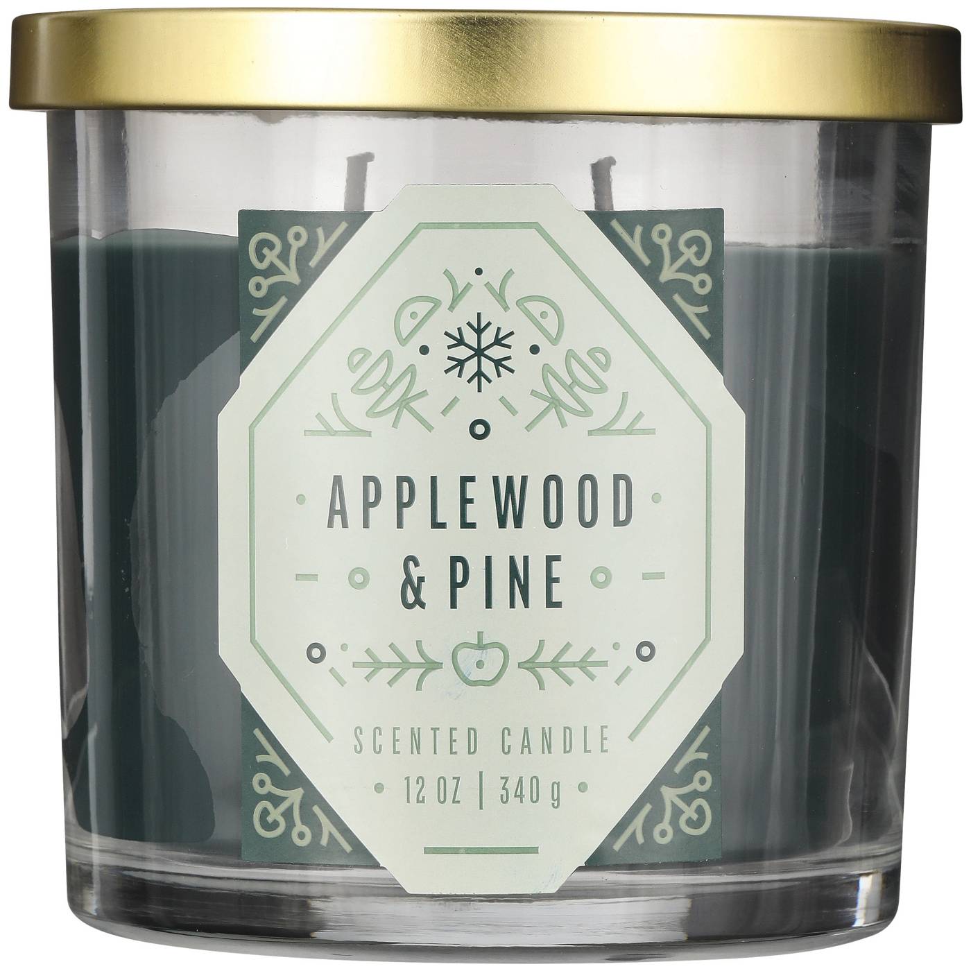 Destination Holiday Applewood & Pine Scented Candle; image 2 of 2
