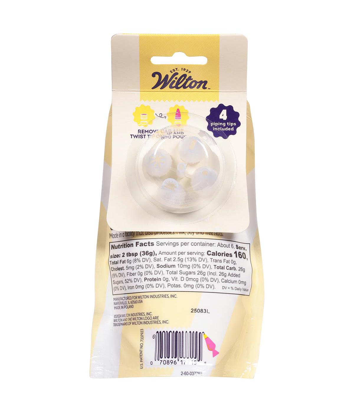 Wilton White Decorating Icing Pouch with Tips; image 3 of 4