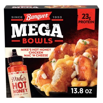 Banquet MEGA Bowls Mike's Hot Honey Chicken Mac 'n Cheese Frozen Meal