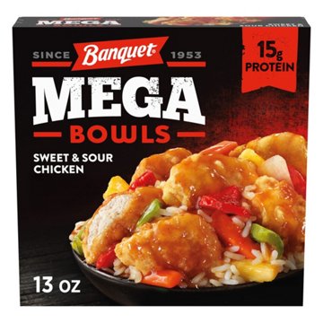 Banquet MEGA Bowls Sweet & Sour Chicken Frozen Meal