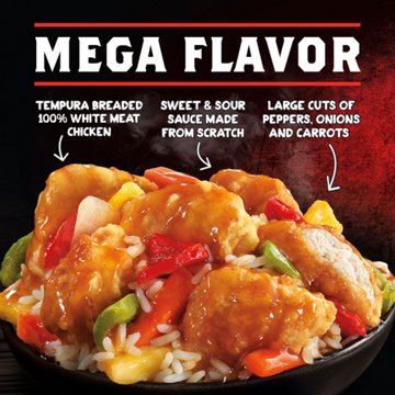 Banquet MEGA Bowls Sweet & Sour Chicken Frozen Meal