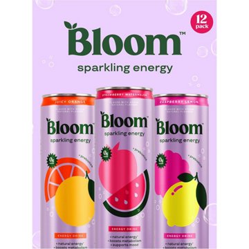 Bloom Zero Sugar Sparkling Energy Drink Variety 12 pk Cans