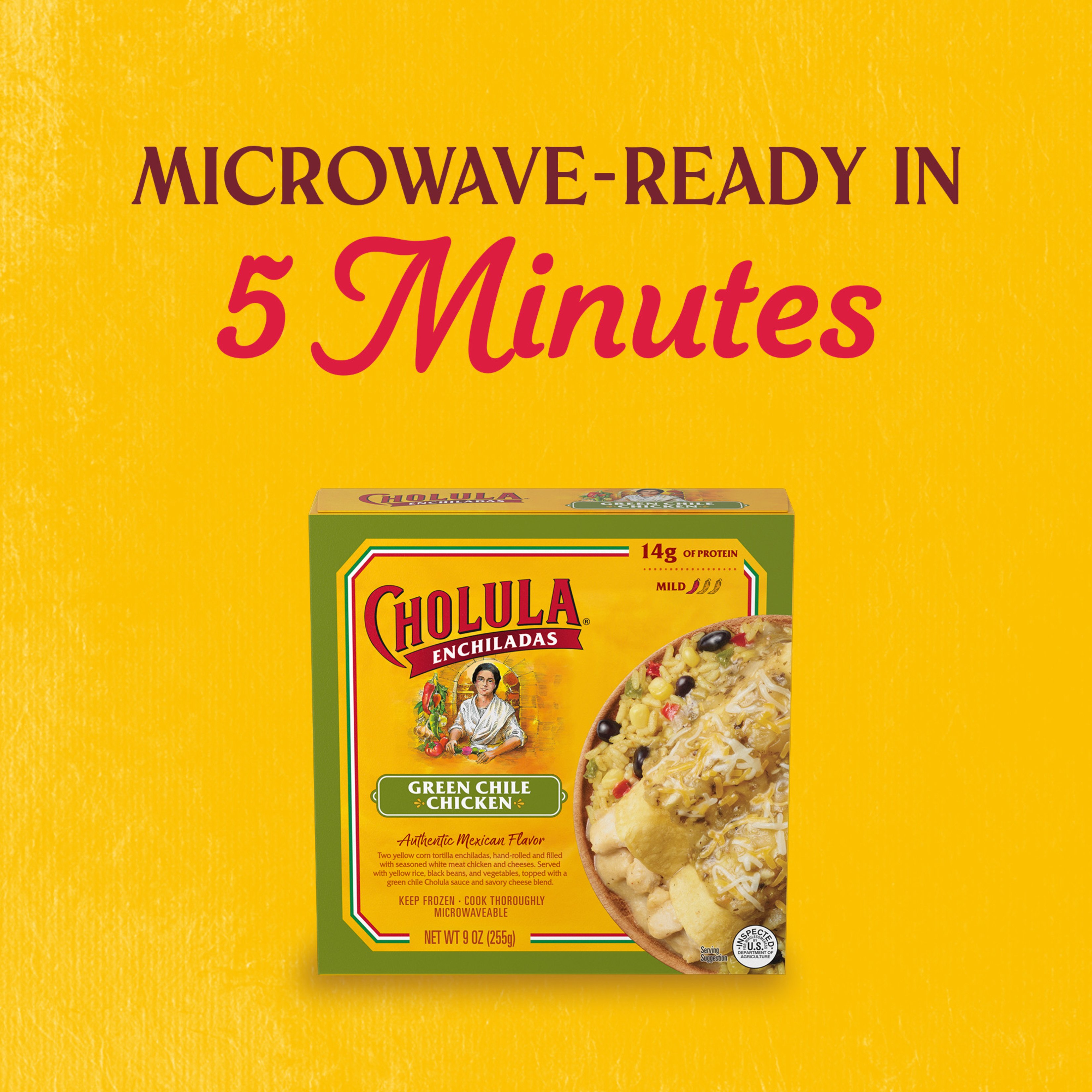 Cholula Frozen Enchiladas Green Chile Chicken - Shop Entrees
