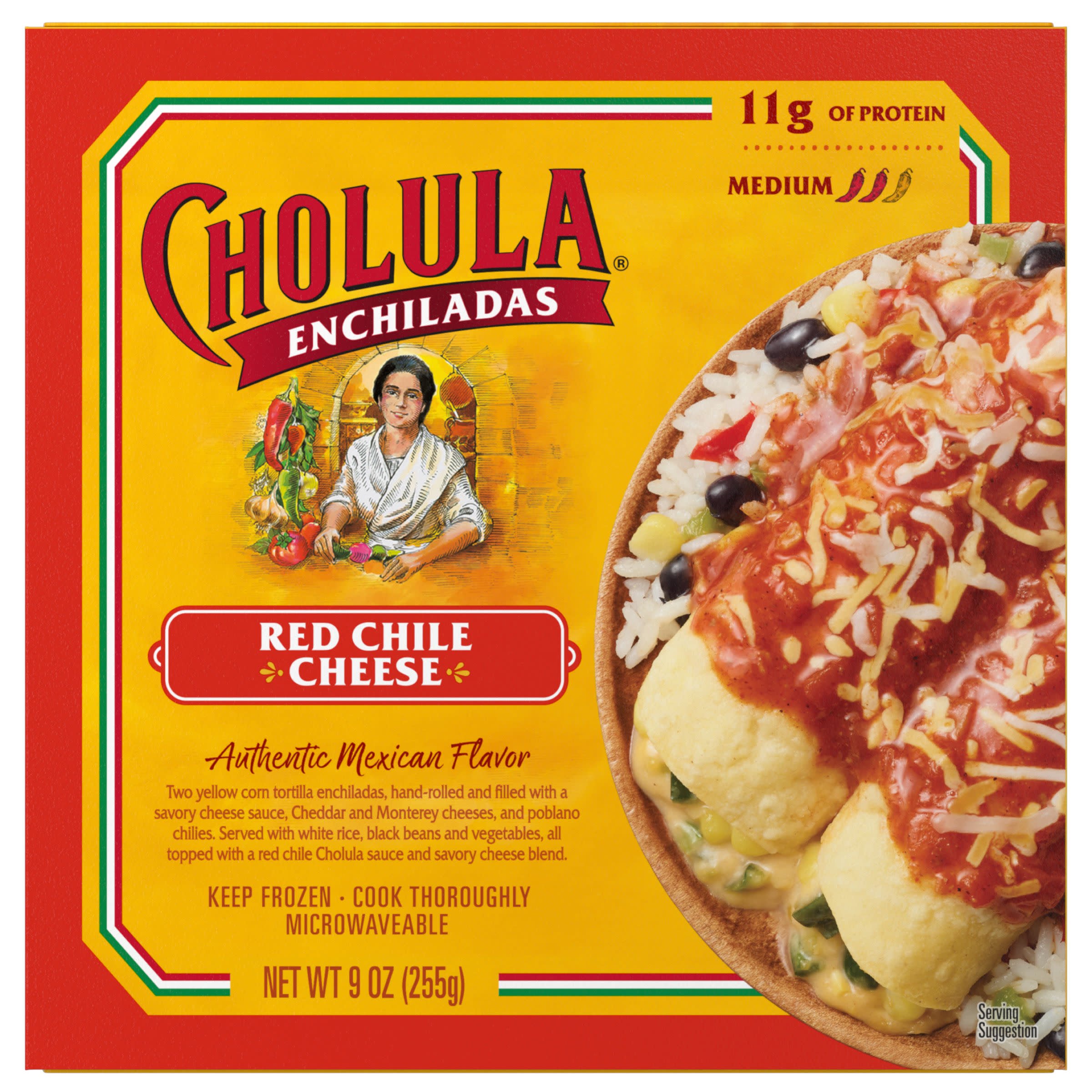 【最終価格】RMU Whole Enchilada Cholula Frozen Enchiladas Red Chile Cheese - Shop Entrees