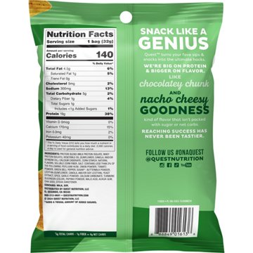 Quest 19g Protein Baked Tortilla Style Chips - Salsa Verde