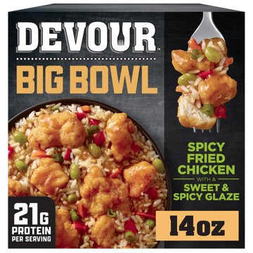 DEVOUR Big Bowl Spicy Fried Chicken with Sweet & Spicy Glaze